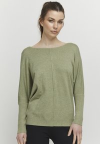 b.young - BYPIMBA BAT  - Strickpullover - sage melange Thumbnail-Bild 1