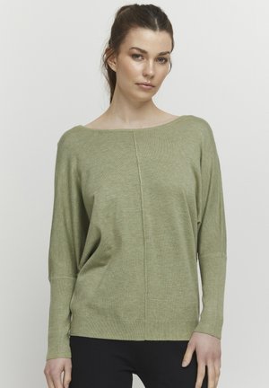 BYPIMBA BAT  - Strickpullover - sage melange