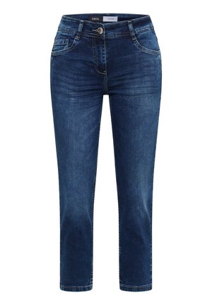Cecil, 3/4 SLIM-LEG JEANS IN A CASUAL FIT - Jeans Slim Fit - mid blue used wash