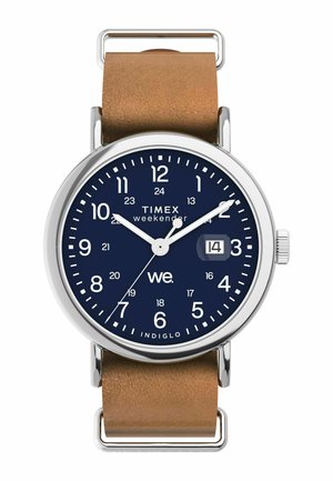 Klocka - brown and blue
