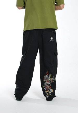Ed Hardy NU DRAG COMBAT - Cargo trousers - black