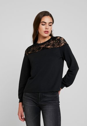 ONLCATALINA O NECK PLAIN - Sweater - black