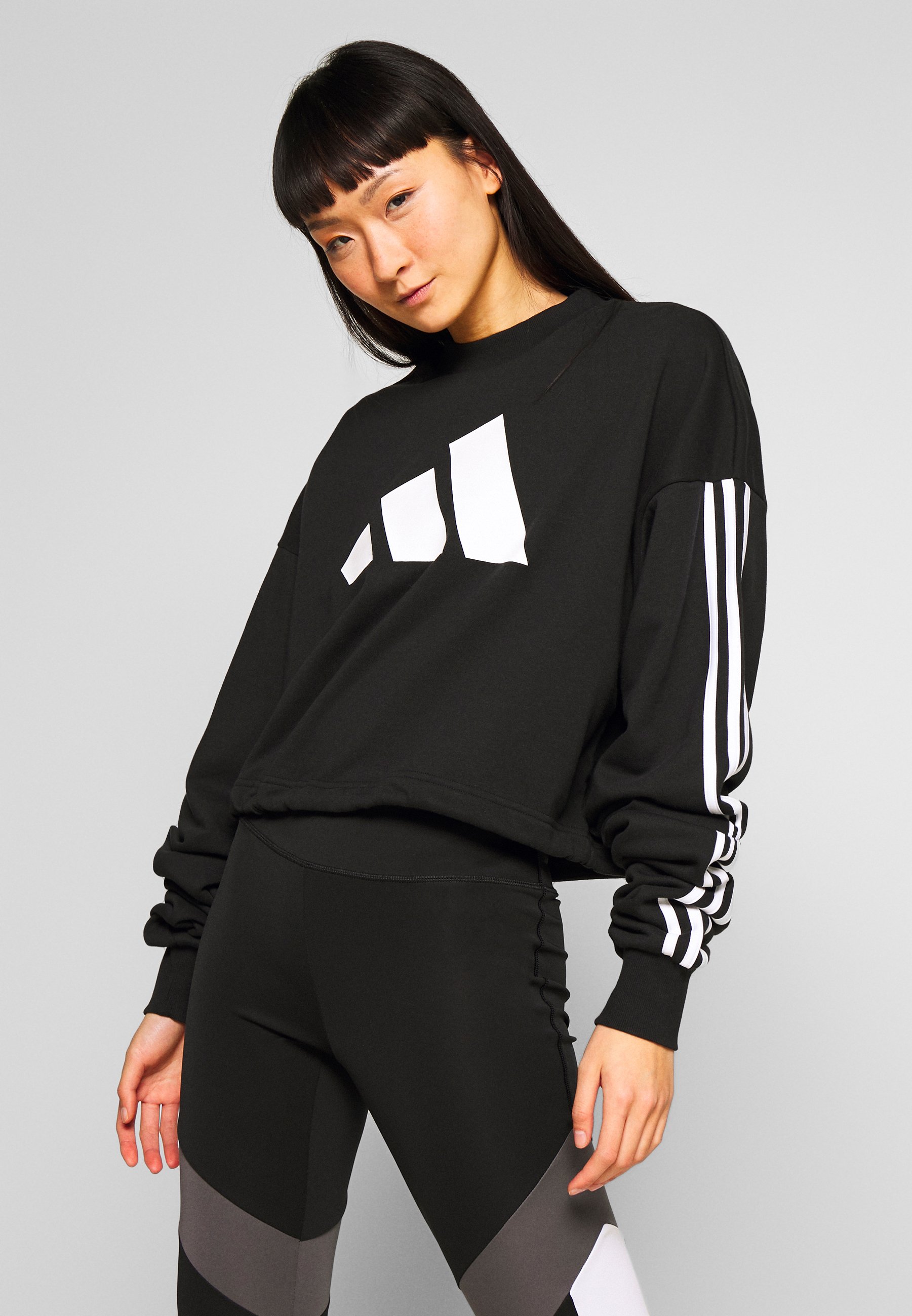 adidas Performance ADJUST Sweatshirt blackschwarz adidas Performance ADJUST Sweatshirt white Zalando.at