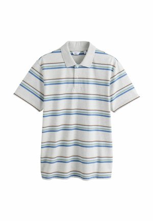Next, REGULAR FIT - HORIZONTAL STRIPED POLO SHIRT  . - Polo shirt - grey marl blue