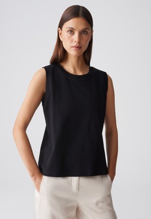 OPUS, SOFT REGULAR FIT - Débardeur - black