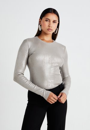 LONG SLEEVE - Tops ar garām piedurknēm - dusty metallic mole