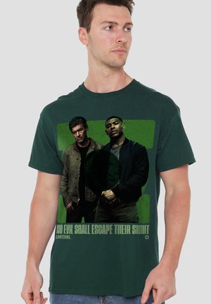 Warner Brothers, LANTERNS DUO HAL JORDAN JOHN STEWART - Print T-shirt - dark green