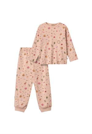 MILA SET - Nattøj sæt - rose dust holiday
