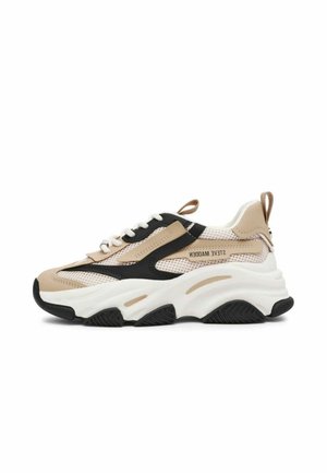 Sneakers basse - beige nero