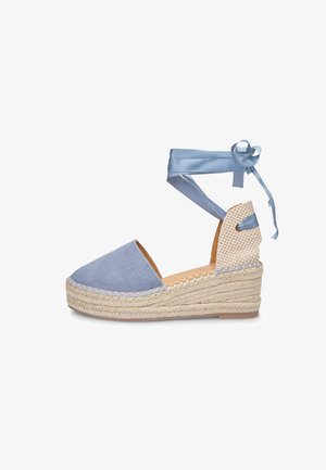 Fűzős magas sarkú cipők - blu