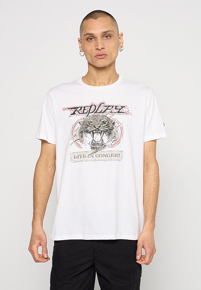 Replay T-shirt print wit