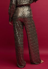 Next WIDE LEG SEQUIN TALL  - Stoffhose - gold