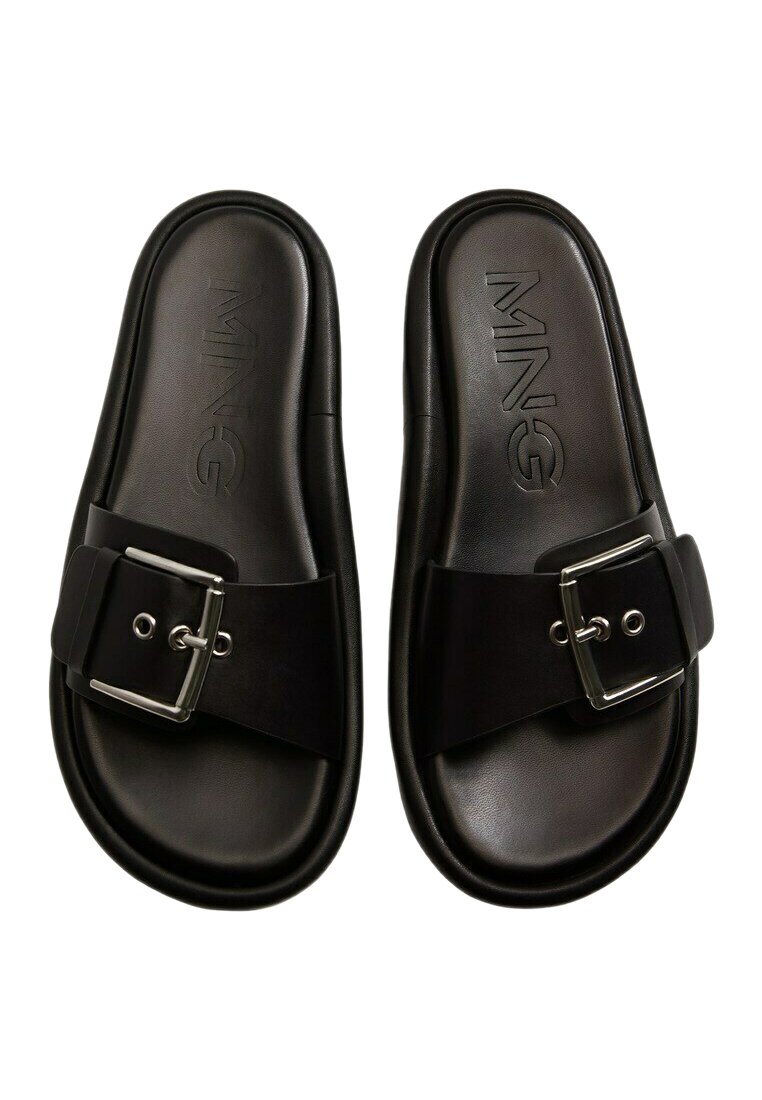 Mango BUCKLE - Muiltjes - schwarz/zwart - Zalando.nl