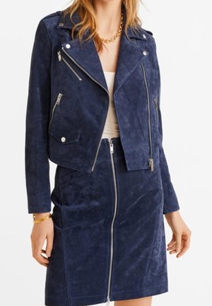 Veste en cuir - royal blue