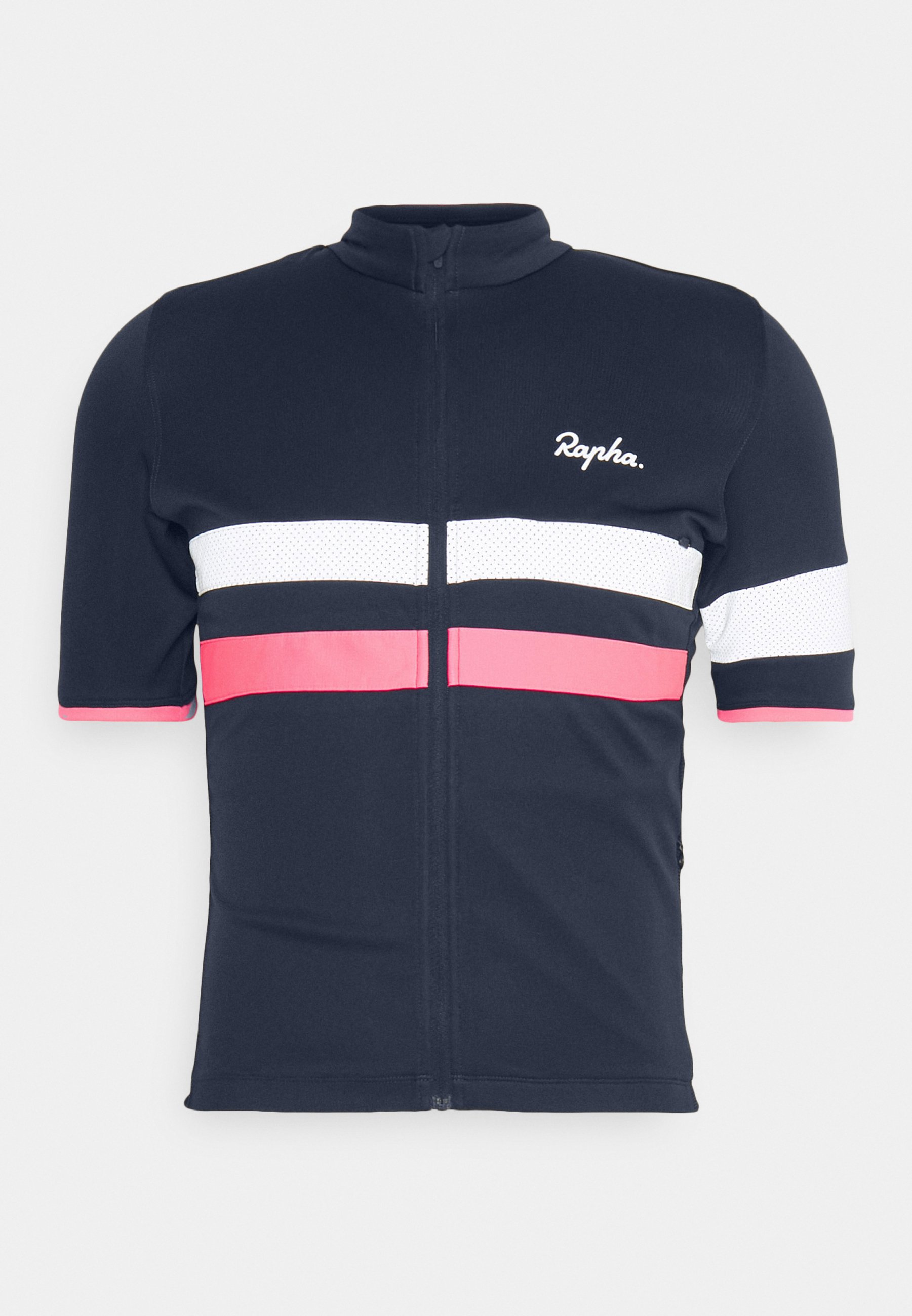 Rapha MEN'S BREVET - Cycling Jersey - dark navy/hi-vis pink