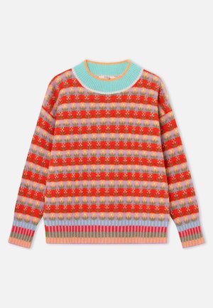 Dr. Bloom SWEATER BLOSSOM - Trui - red/multi-coloured