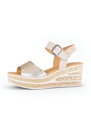 KEILSANDALETTEN - Sandales à plateforme - beige