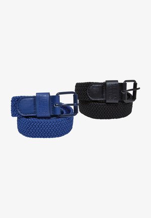 2 PACK UNISEX - Curea împletită - black spaceblue