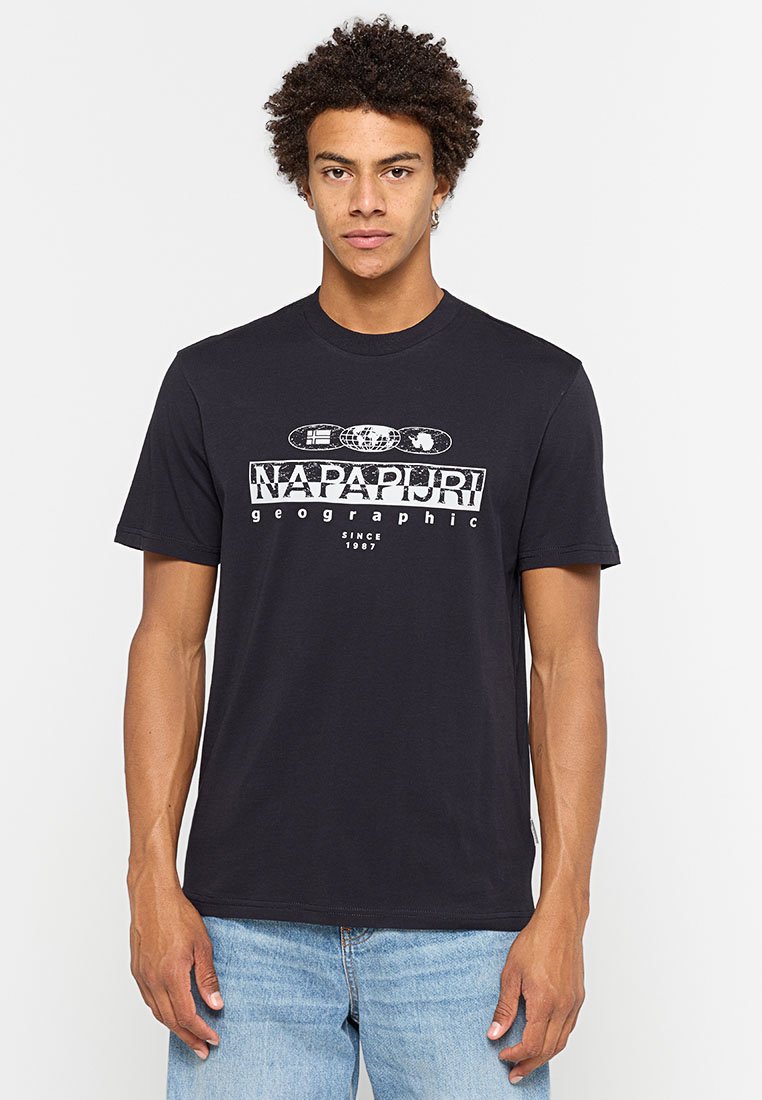 Napapijri T-shirt print zwart