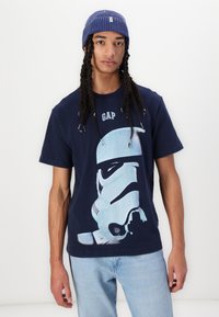 GAP TEE - Tricou cu imprimeu - navy