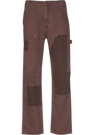 OG WASHED PATCHWORK CARPENTER  - Jeans relaxed fit - brown taupe