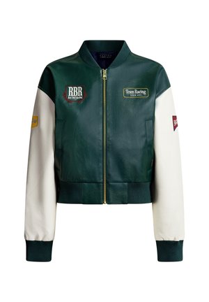 Red Bull Racing x Pepe Jeans, Chaqueta de cuero sintético - dark green