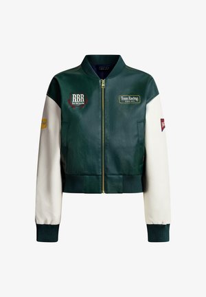 Red Bull Racing x Pepe Jeans, Veste en similicuir - dark green