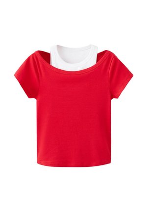 Mango, ADULT - T-shirt imprimé - red white