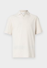 SLHRELAXLAKE UNDYED SPLIT NECK - Polo shirt - sand