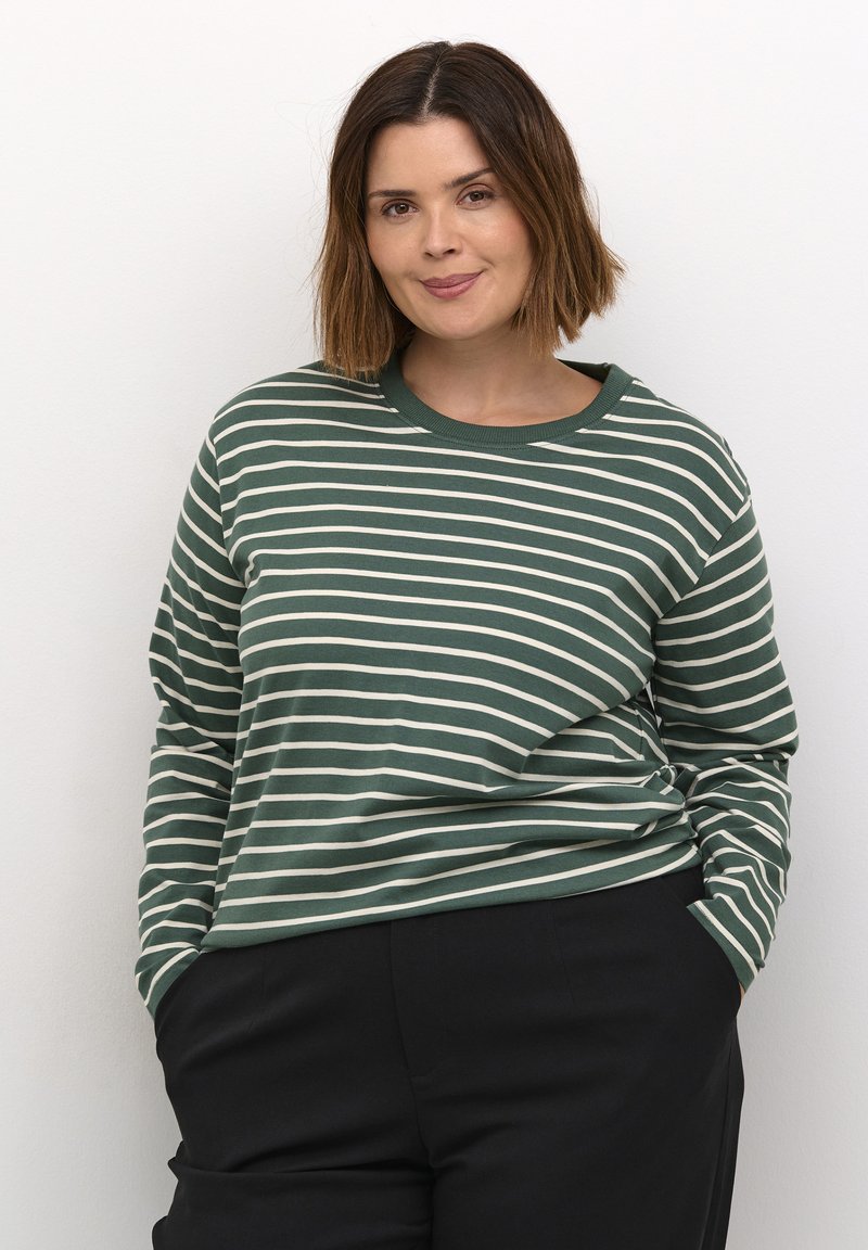 Kaffe Curve WINNI - Camiseta de manga larga - gardentopiary  turtledo stripe