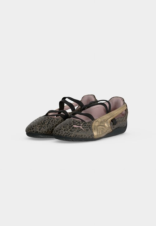 PUMA SPEEDCAT LEOGIRL JR - Ankle strap ballerina shoes - matte bronze/gold-coloured — foto 3