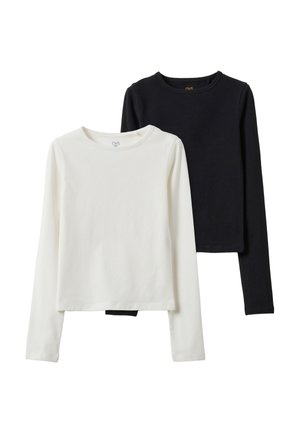 OVS, 2-PACK - T-shirt à manches longues - white black