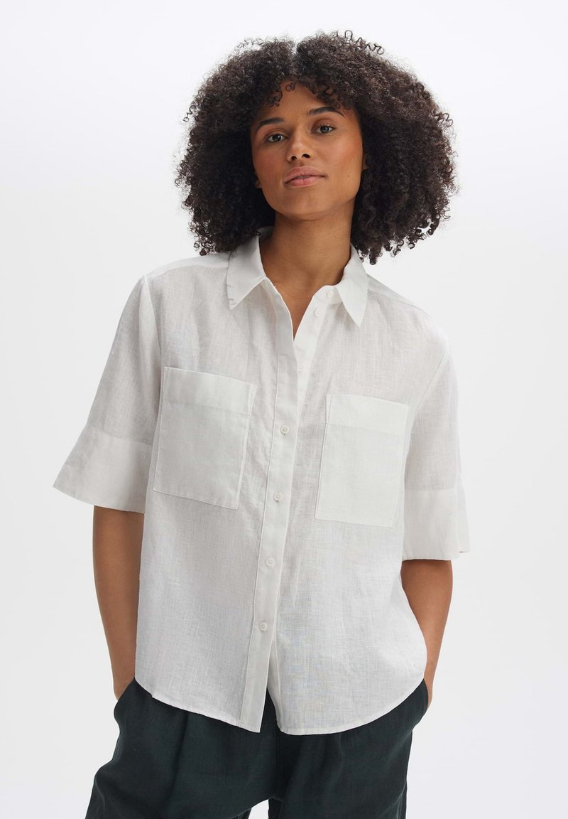 OPUS KURZARM FILALIA - Camicia - white
