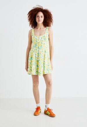 FLARE MINI - Day dress - lemon