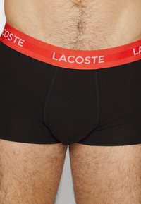Lacoste 3 PACK - Boxer alsónadrág - black/watermelon