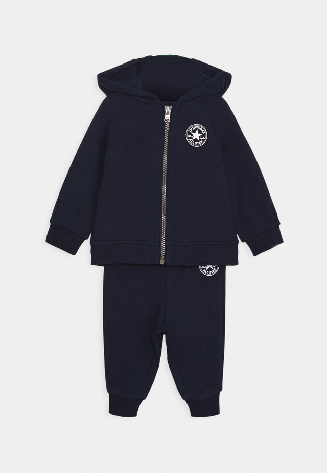 CREATURE HOODIE SET - Huvtröja med dragkedja - obsidian