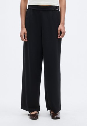 ONLSANIA LIFE WIDE BUCKLE - Pantaloni - black