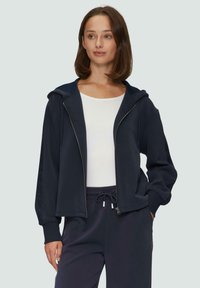 s.Oliver MIT KAPUZE - Mikina so zipsom - navy