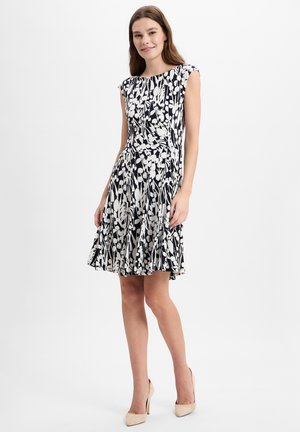 FREIZEIT - Jersey dress - schwarz weiß