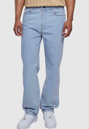 SMALL SIGNATURE GY FIVE POCKET DENIM - Laisvo kirpimo džinsai - light blue