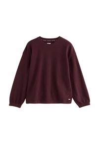 COSY WAFFLE LONG SLEEVE SET - Pyjama - berry red