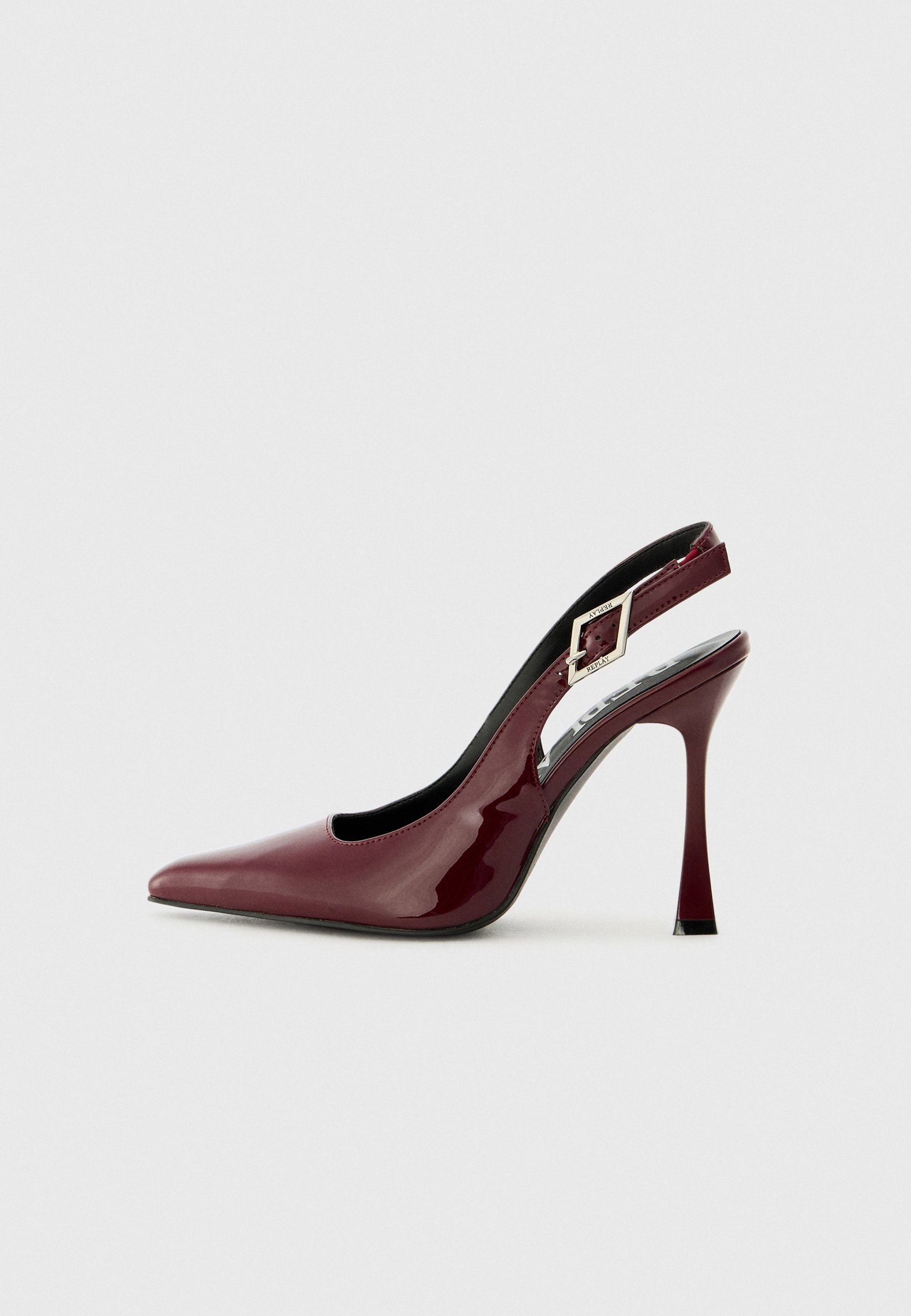 NWOT YIYA Cherry Red Slingback Buckle Strap Kitten Heels