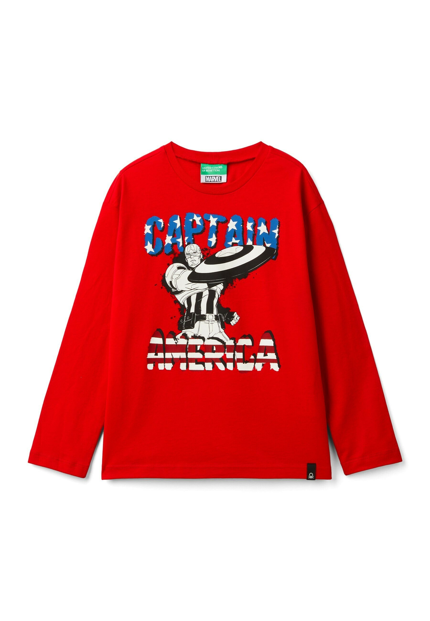 Manica Lunga Amazon Maglie Benetton Benetton Maglietta Rossa