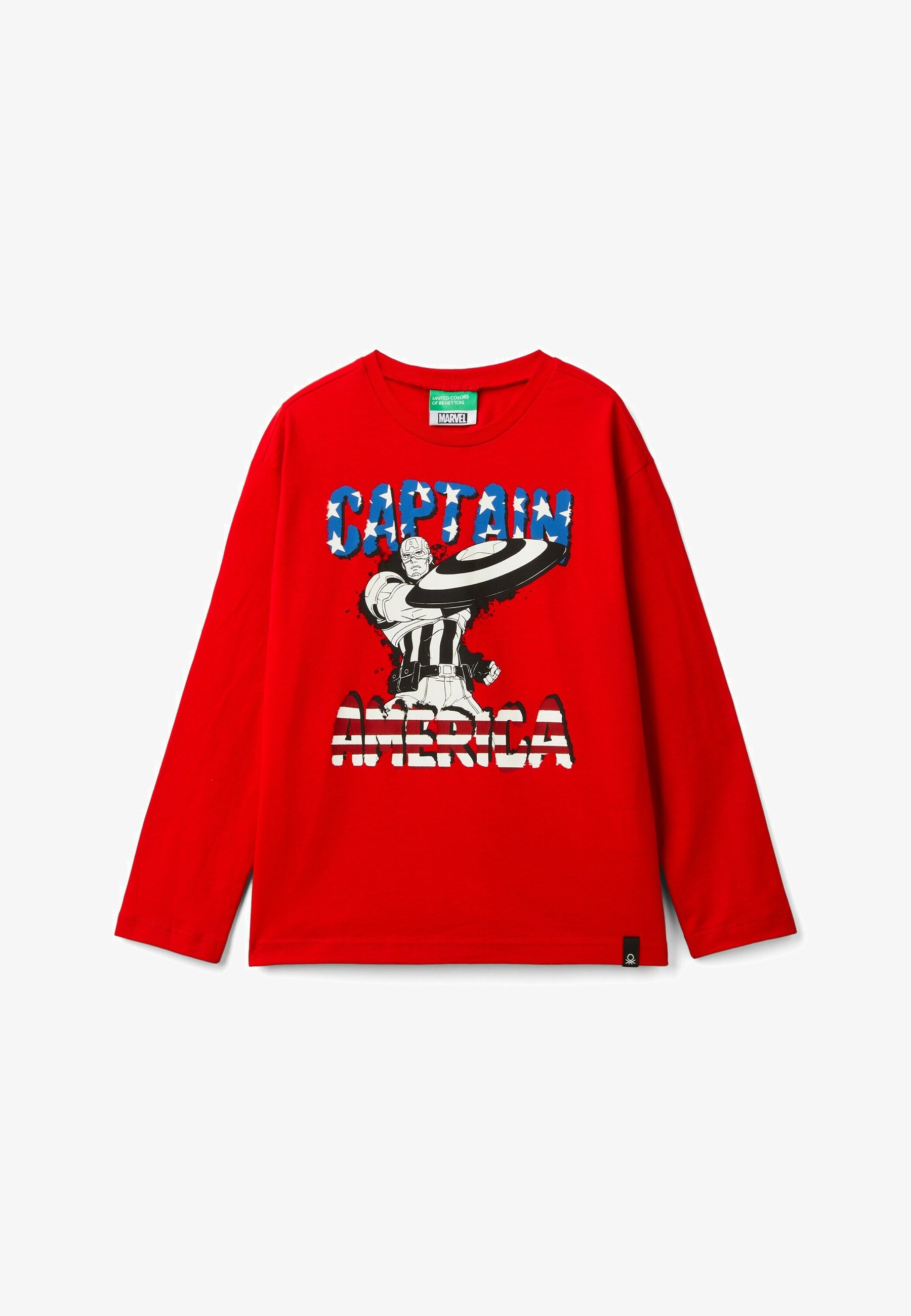 Manica Lunga Amazon Maglie Benetton Benetton Maglietta Rossa