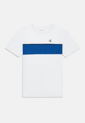 PANEL COLORBLOCK UNISEX - Pamata T-krekls - bright white