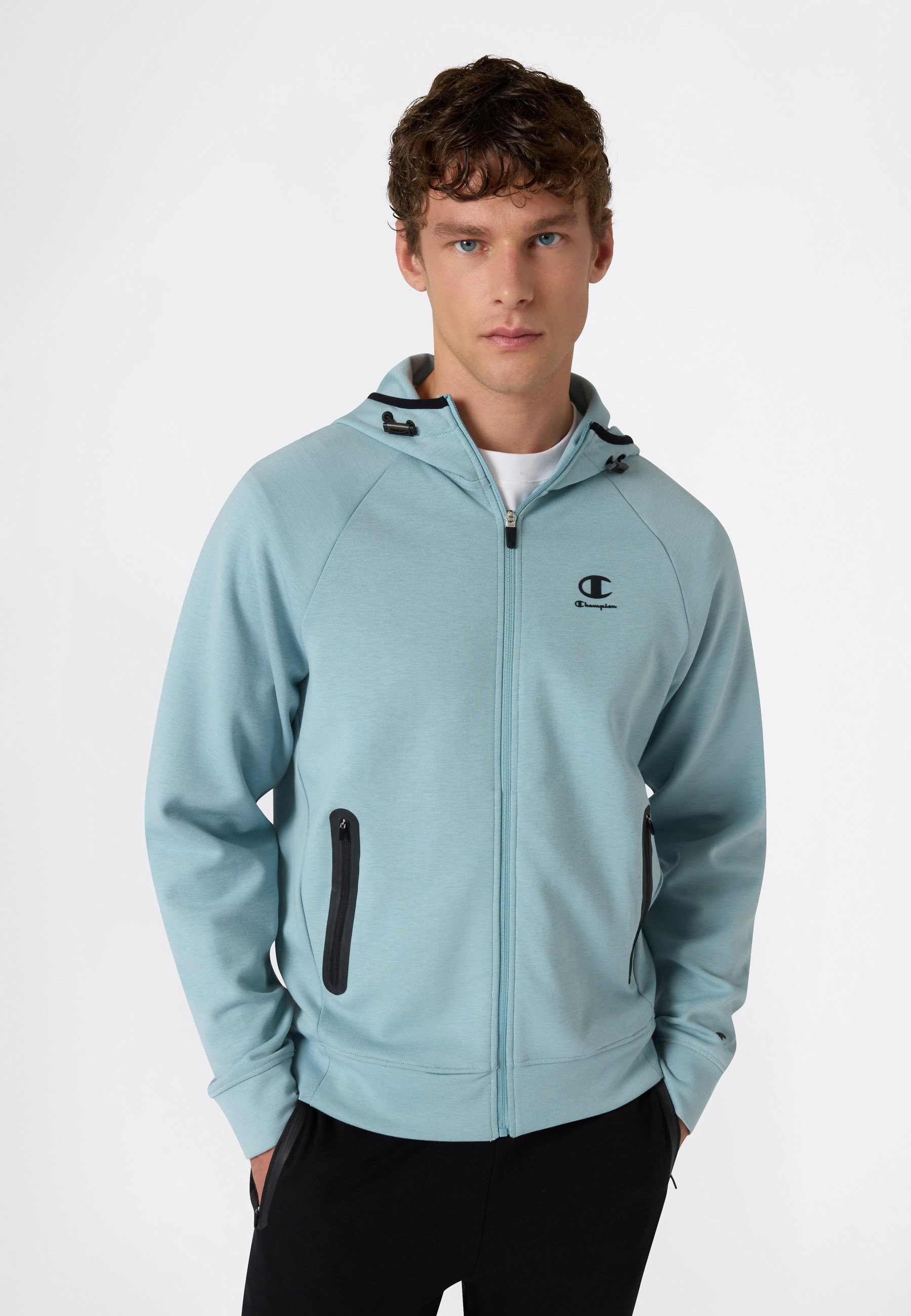 Champion C-TECH - Zip-up sweatshirt - slate blue/blue - Zalando
