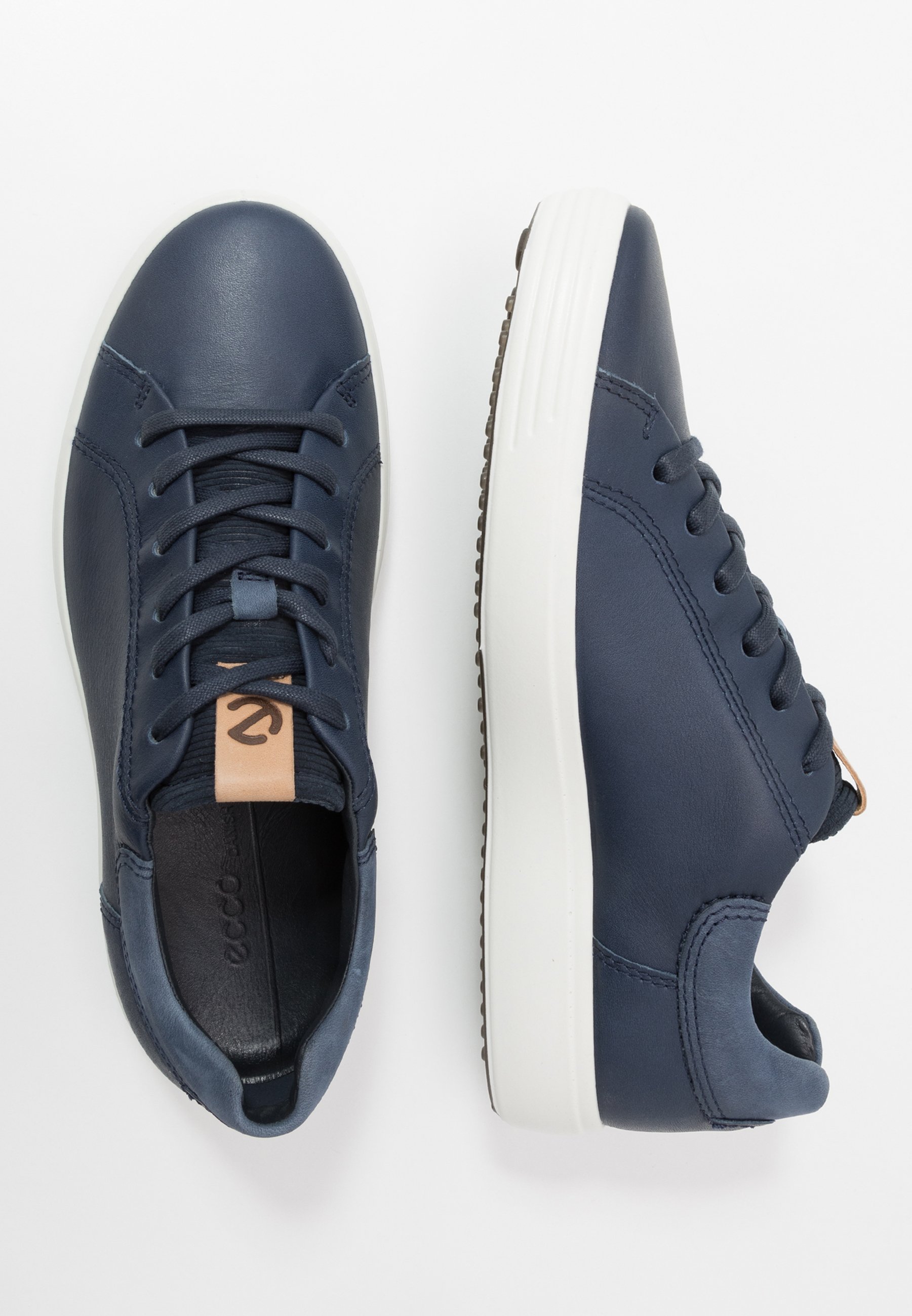 ecco navy trainers