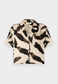 NATULI SHIRT - Bluza z gumbi - peyote/black