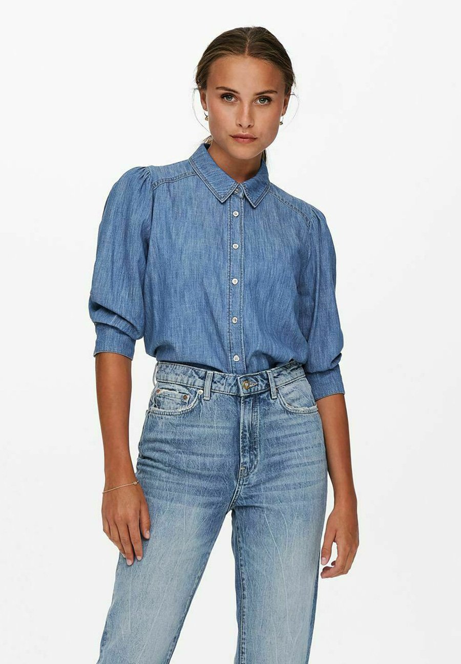 ONLY Camicia - medium blue denim/blu scuro - Zalando.it