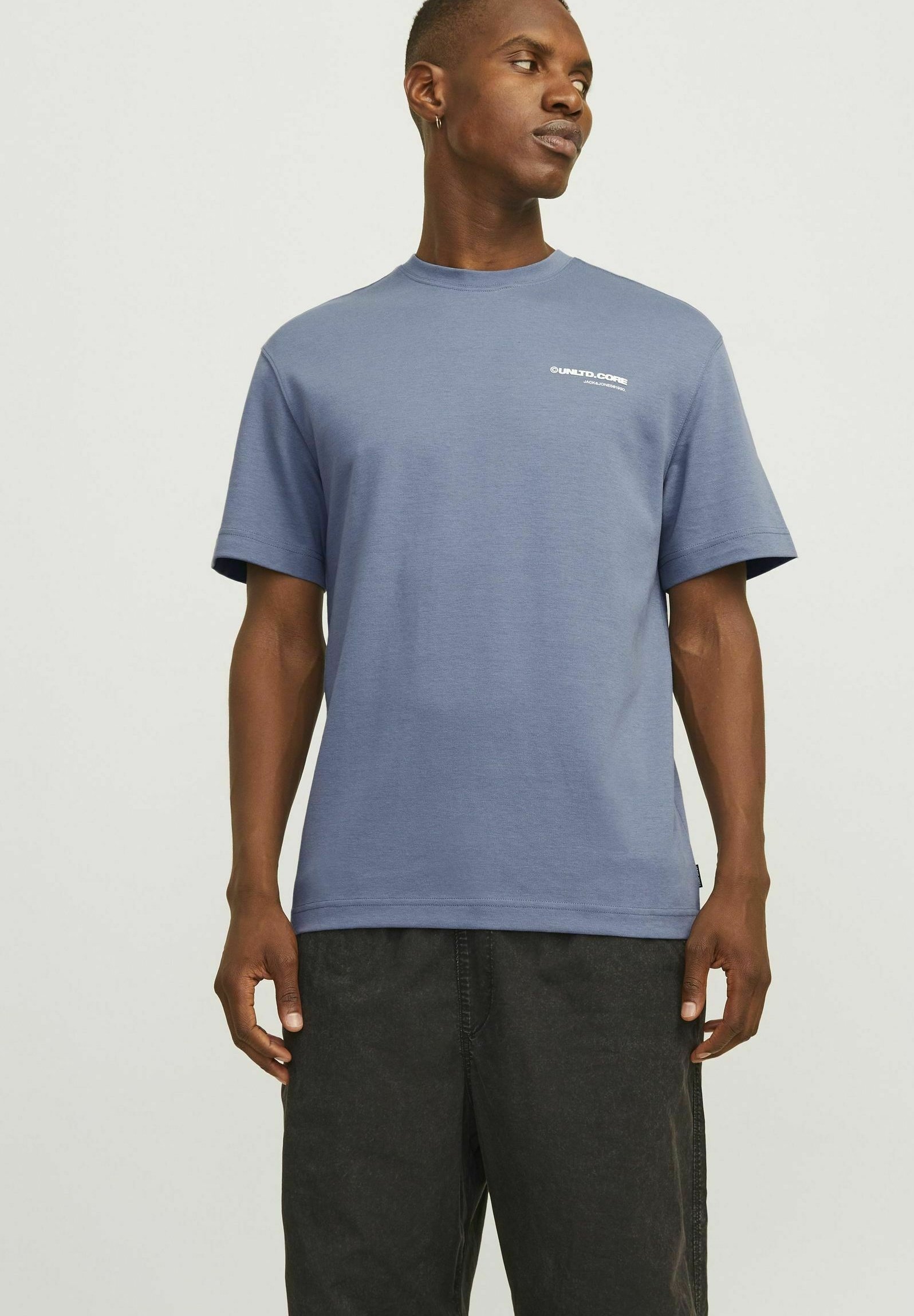 Jack & Jones Junior JORNEWTON TEE CREW NECK JNR - T-shirt con stampa - black/nero